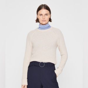 Club Monaco mixed stitch shrunken sweater